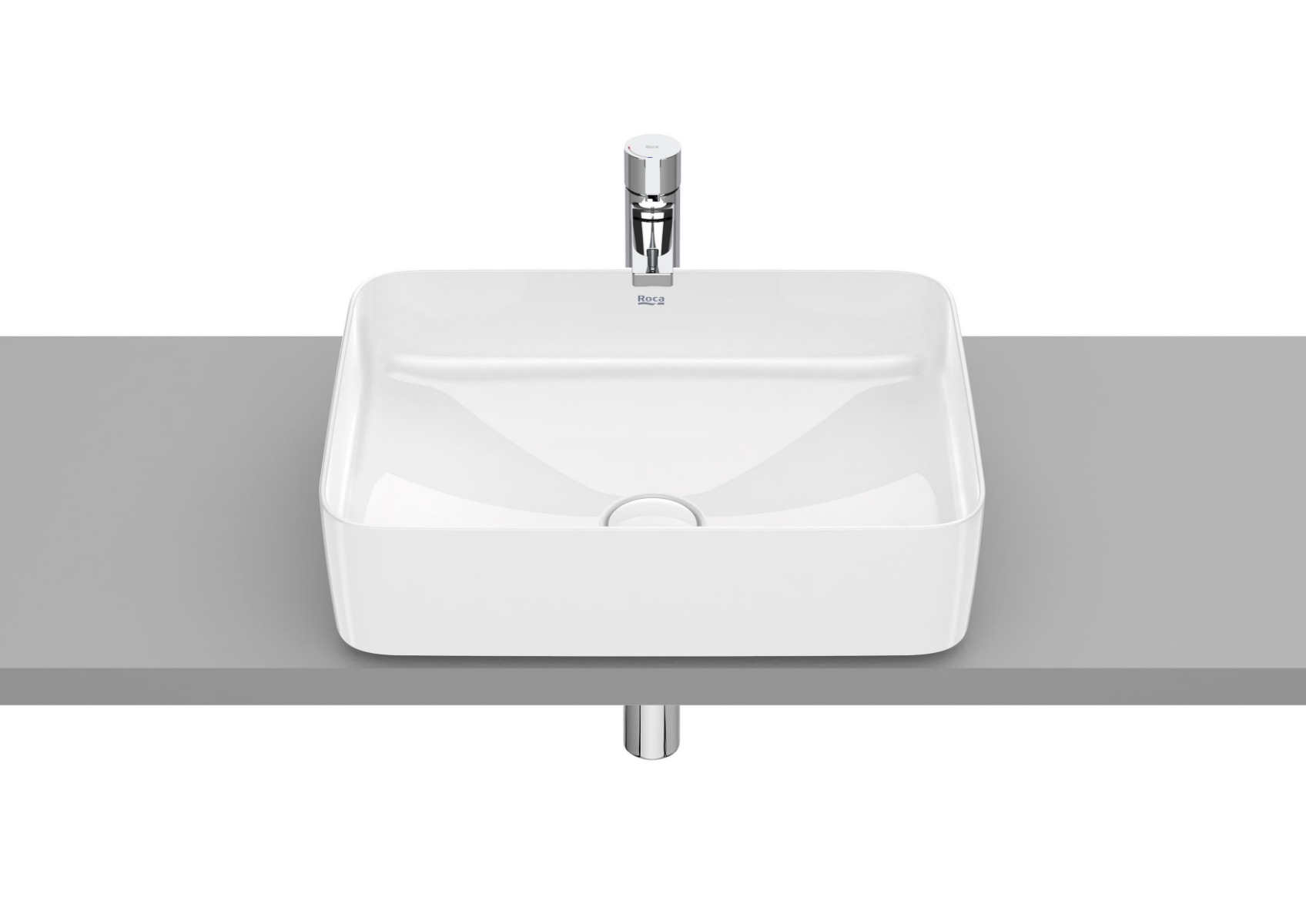 SQUARE - Over countertop FINECERAMIC basin A327530000
