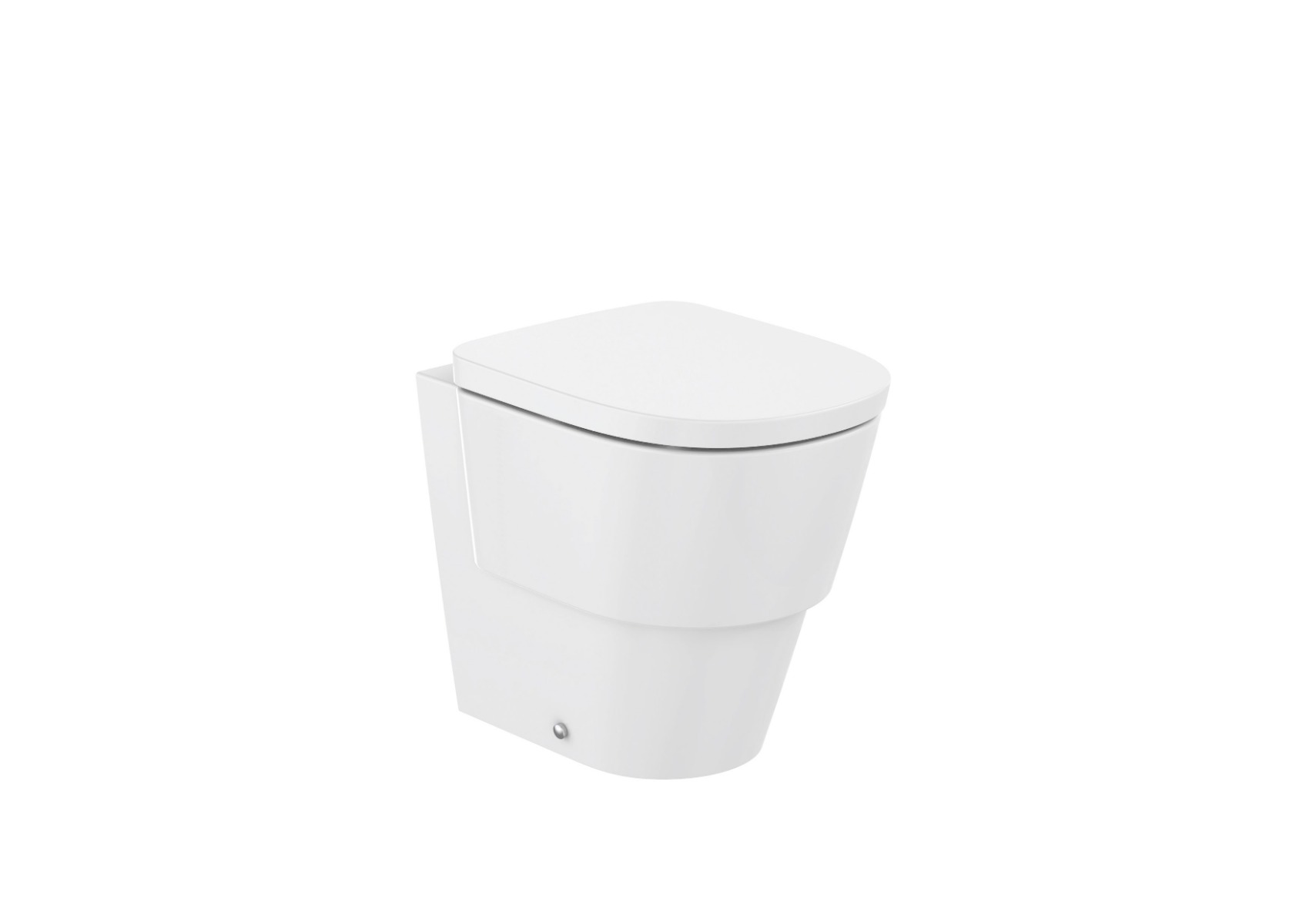 Back to wall rimless toilet floorstanding in vitreous china