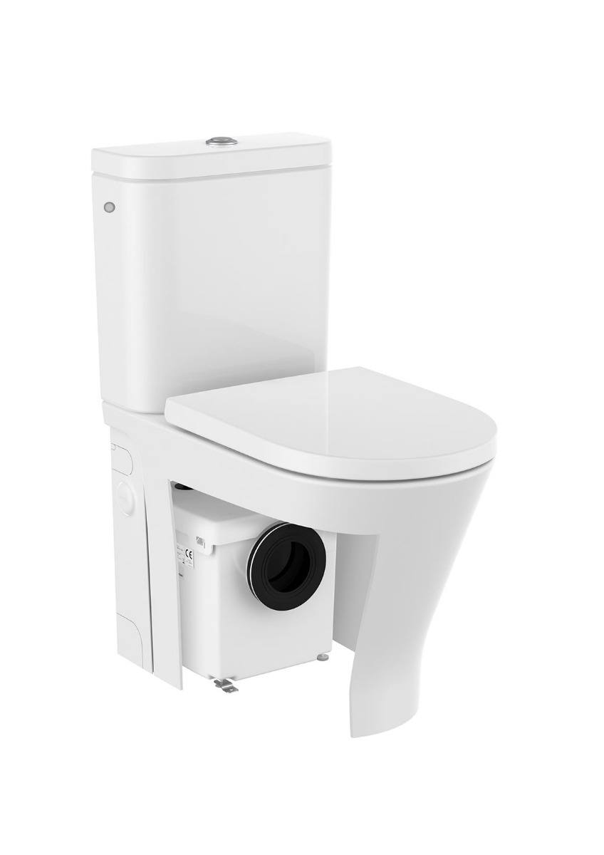 Roca The Gap D-Trit Rimless Close Coupled WC with Macerator Pump
