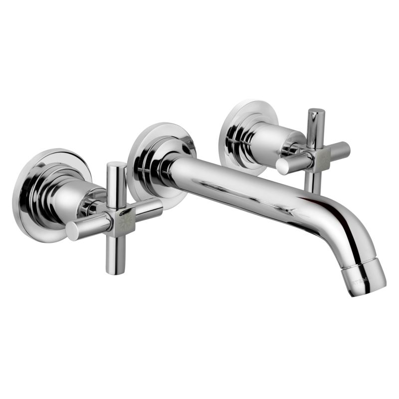 Uno Wall-Mounted Basin Mixer 3 Tap Hole