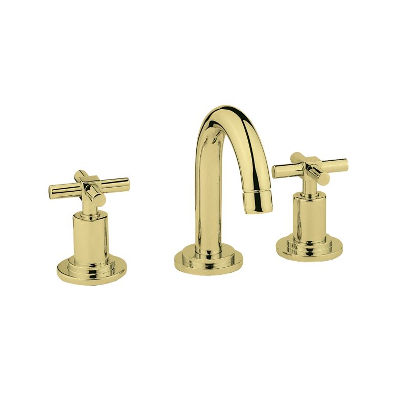 Uno Basin Mixer Gold, 3 Tap Hole