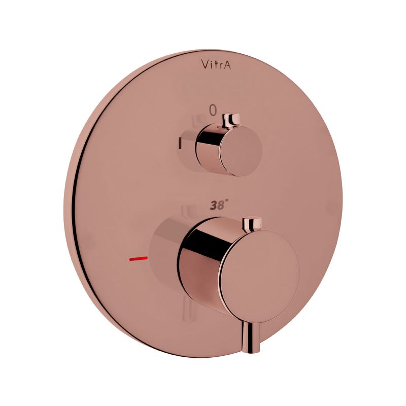 Origin Built-In Thermostatic Shower Mixer Copper, Built-in thermostatic shower mixer, 1-way