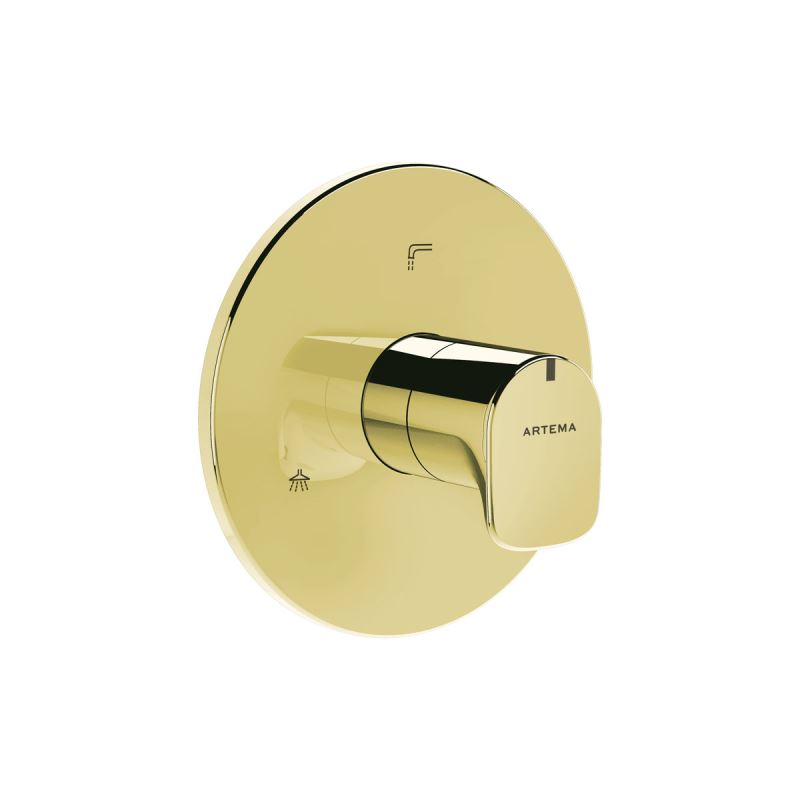 Vitra - Root Round Built-in 3-way Diverter Gold