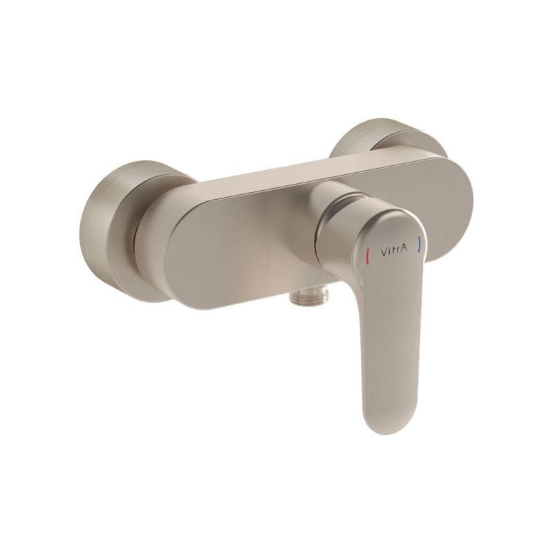 Root Round Shower Mixer Brushed Nickel, Shower mixer, round