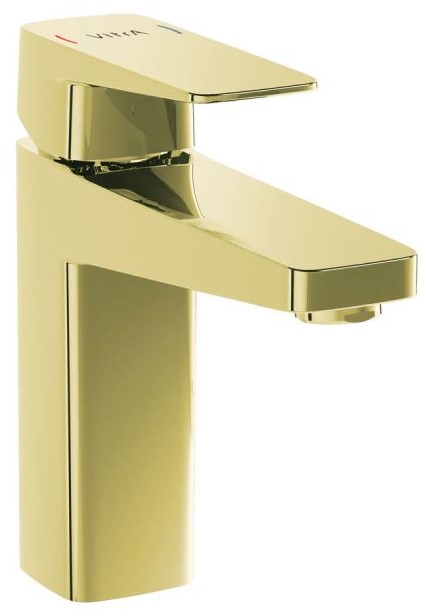 Root Square Basin Mixer Large Gold, Basin mixer, square
