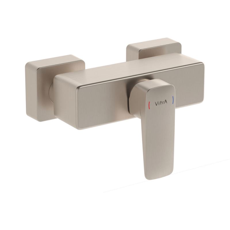 Root Square Shower Mixer Brushed Nickel, Shower mixer, square