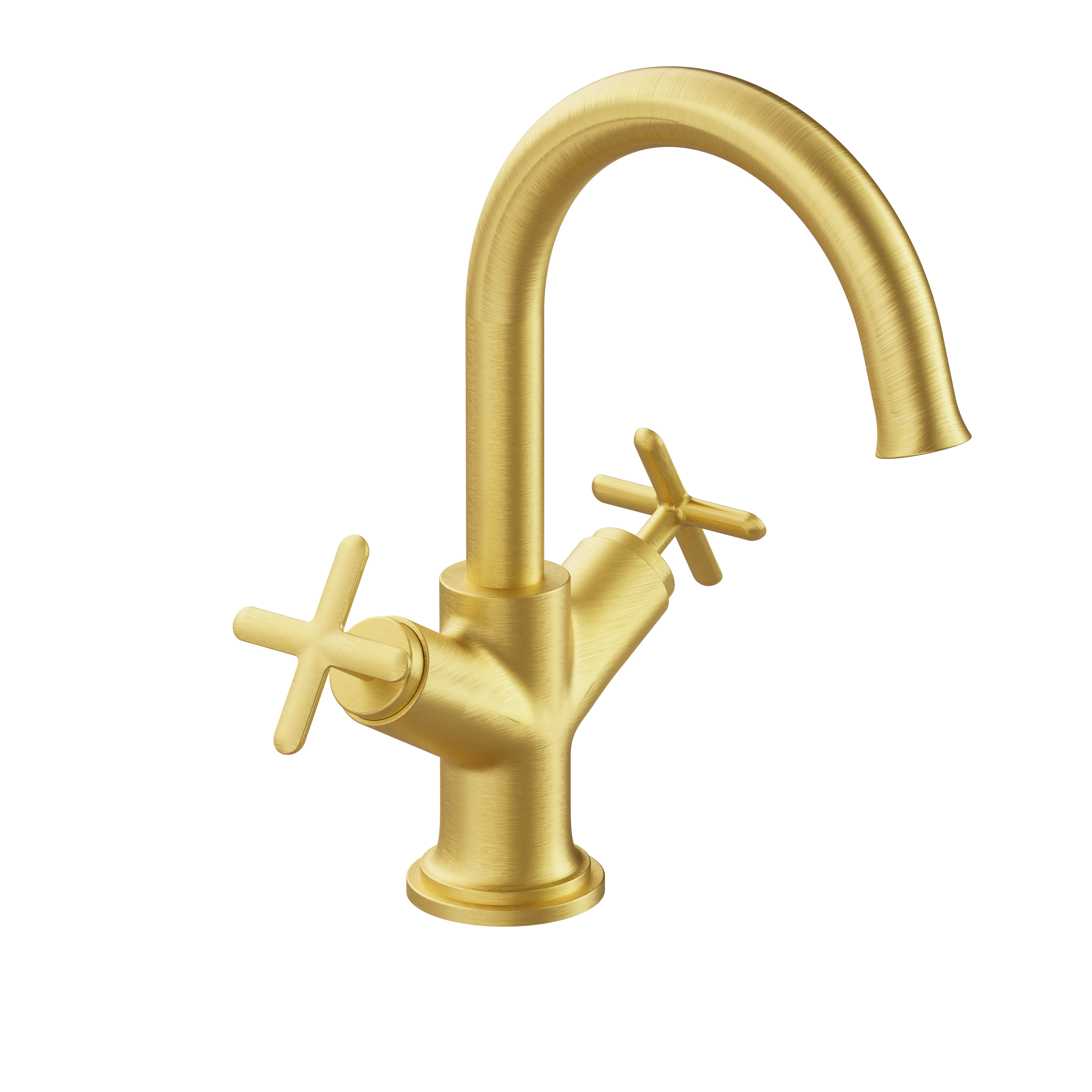 Origin Classic Basin Mixer - Brushed Gold