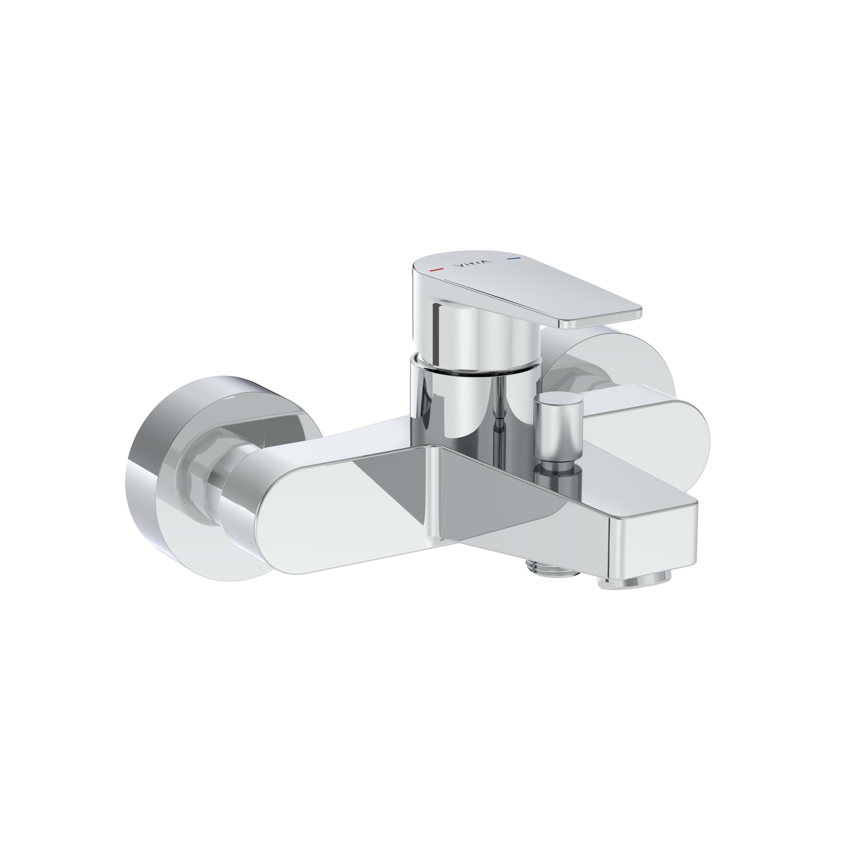 Flow Square Bath Mixer - Chrome