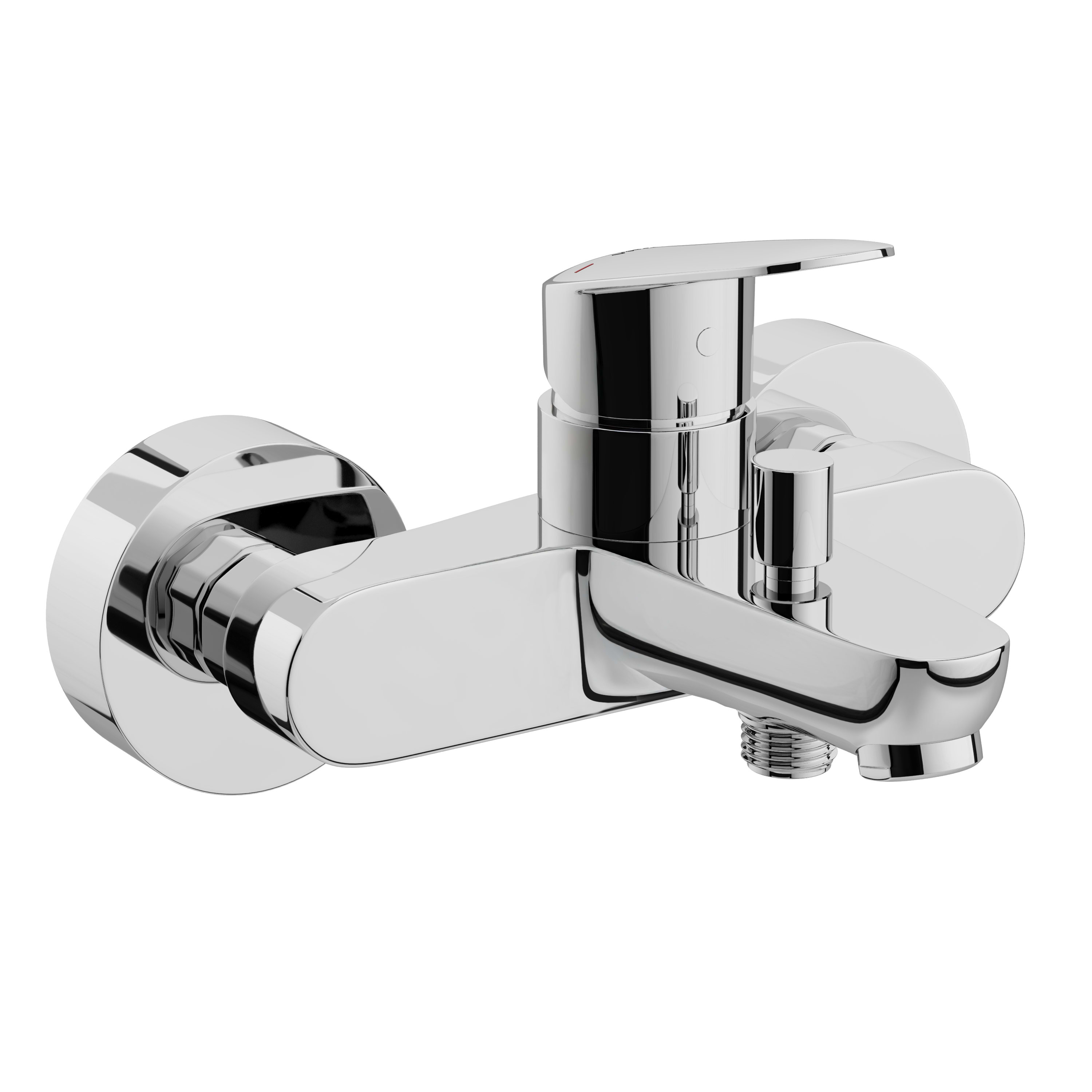 Flow Round Bath Mixer - Chrome