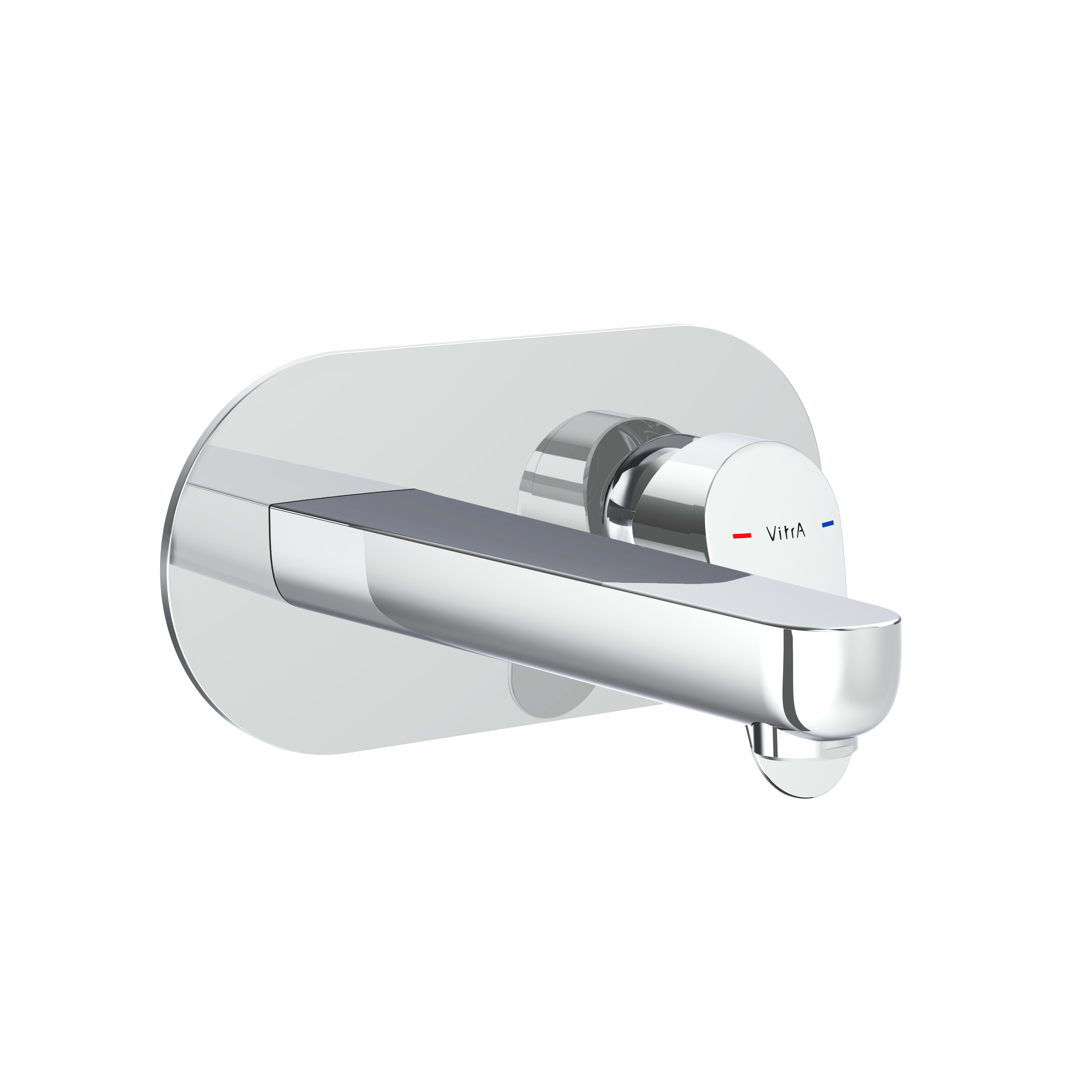 Flow Round Built-in Basin Mixer - Chrome
