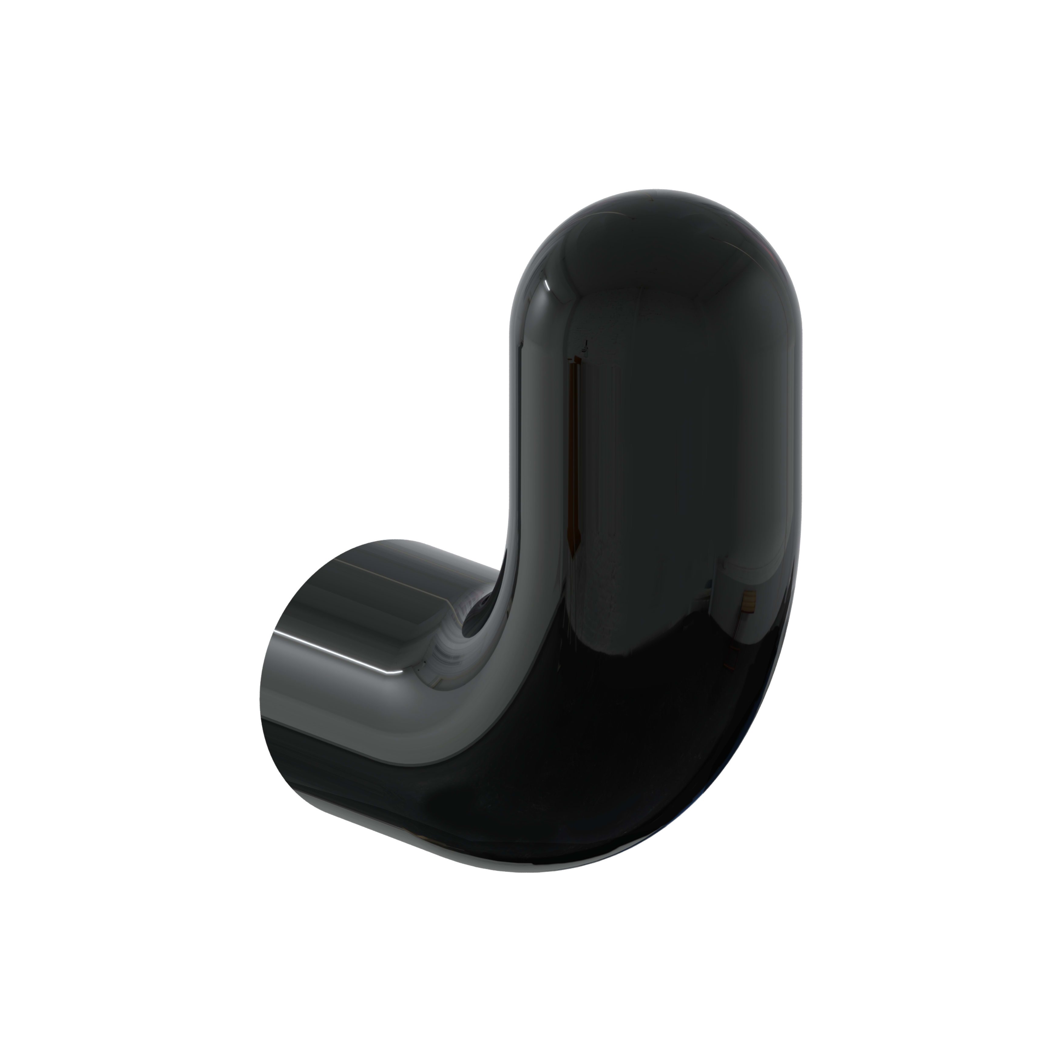 Liquid Bathrobe Holder - Gloss Black