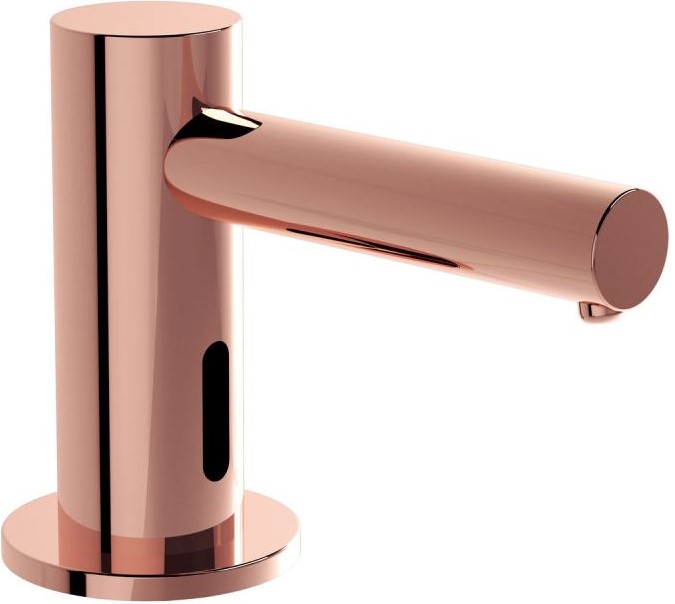 Touch Free Soap Dispenser, Counter top (mains) Short-Copper