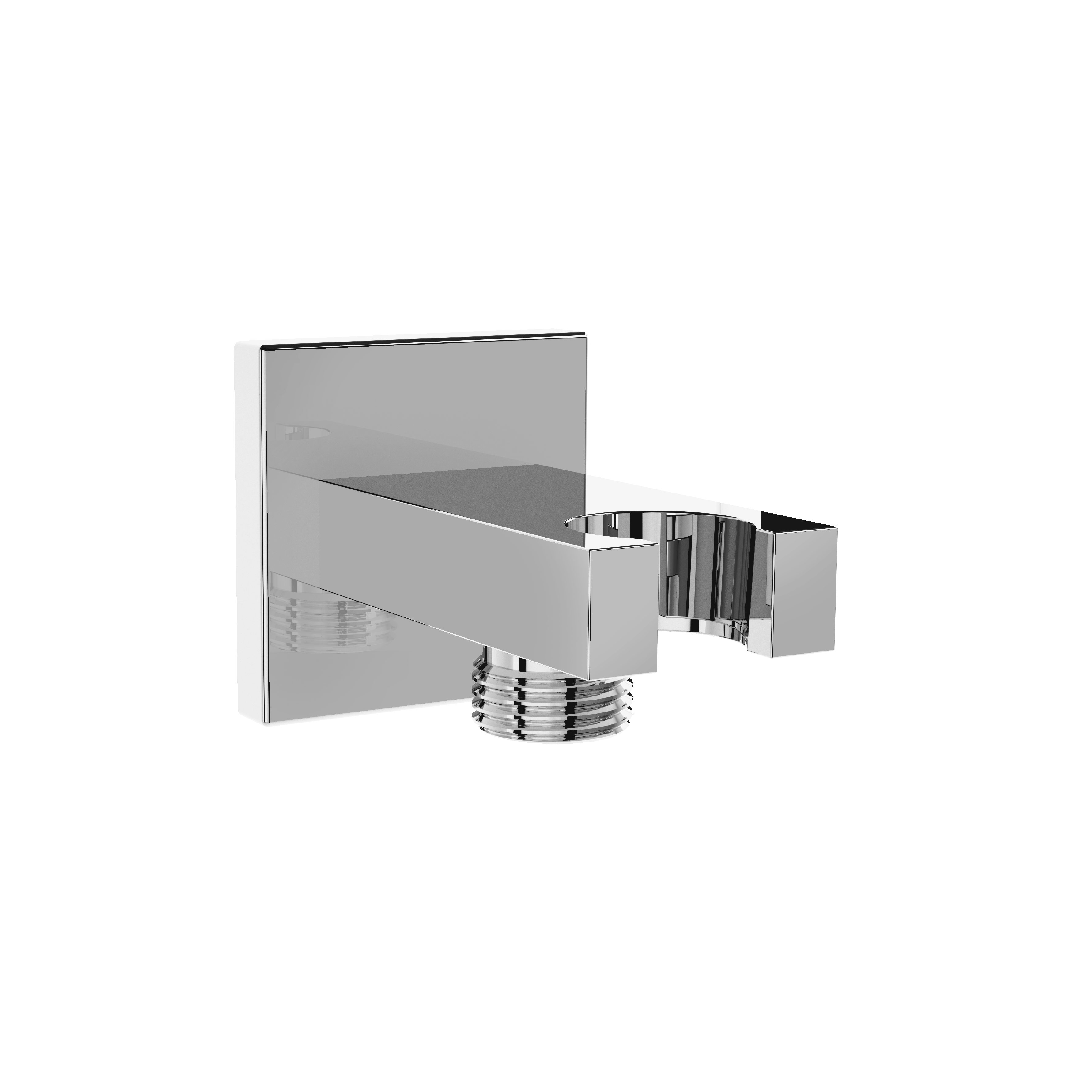 Square Built-in Handshower Outlet & Holder - Chrome
