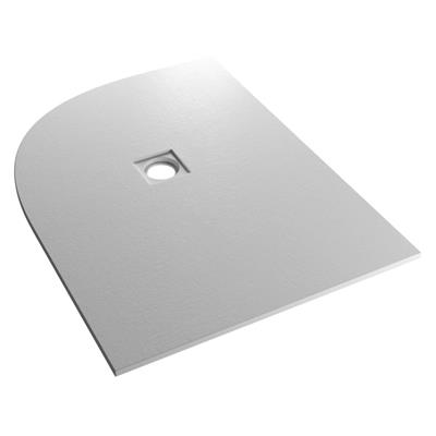 Crossland 1200mm x 900mm Left Hand (LH) Quad Slate Finish Shower Tray - Light Grey