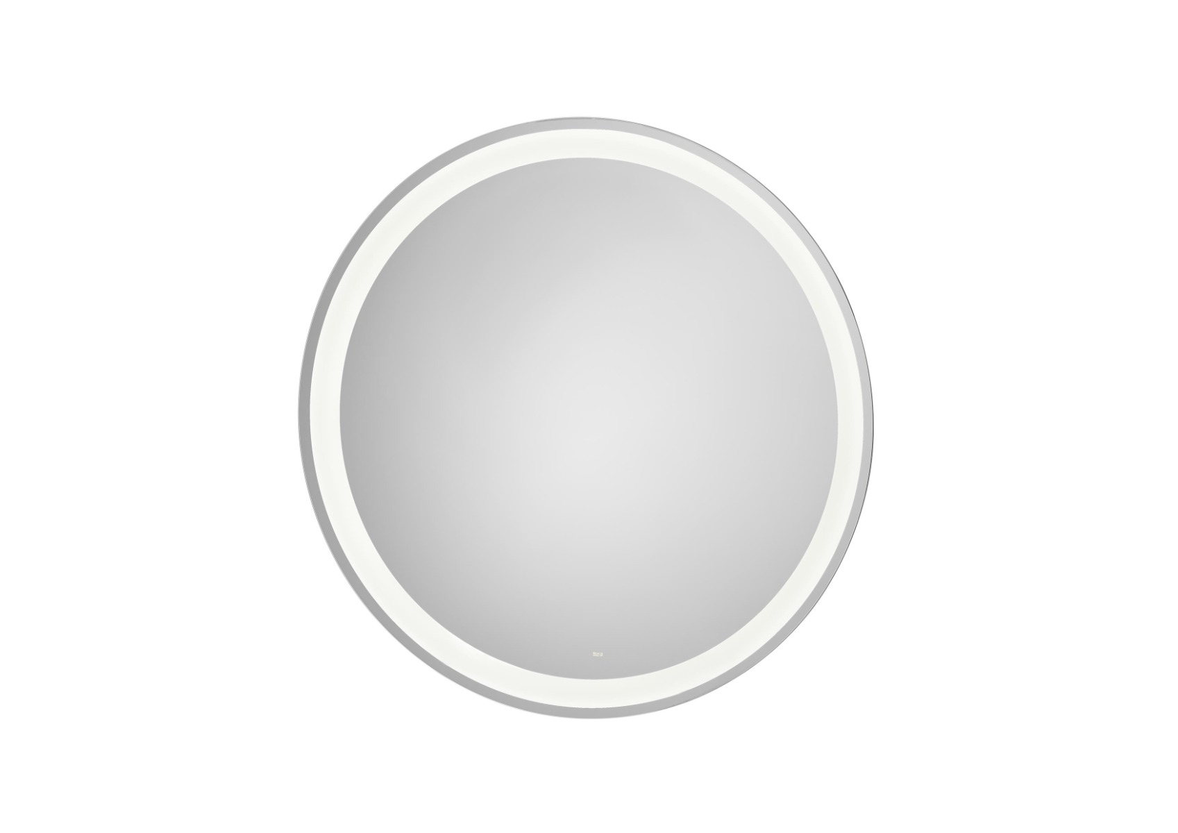 Iridia Round mirror with perimetral LED lighting and demister device