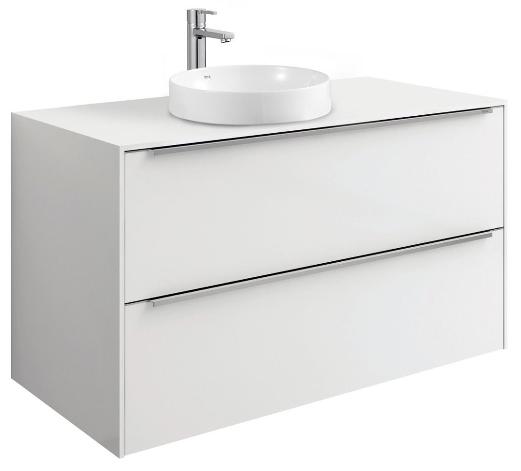 Base unit for Soft or Round In Countertop basin GLOSS WHITE