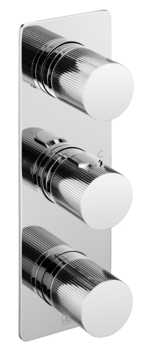 Thermostatic concealed 3 outlet shower valve - JTP