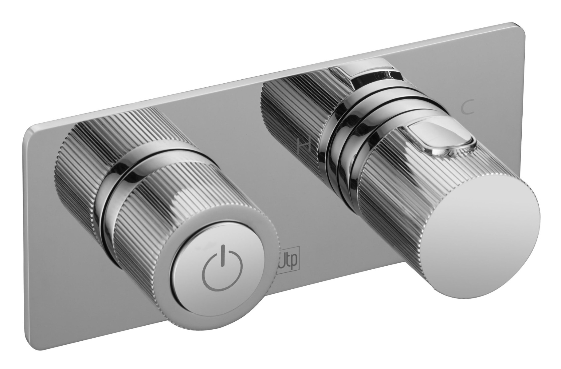 Thermostatic concealed push button 2 outlet shower valve - JTP