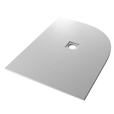 Crossland 1200mm x 900mm Right Hand (RH) Quad Slate Finish Shower Tray - Light Grey