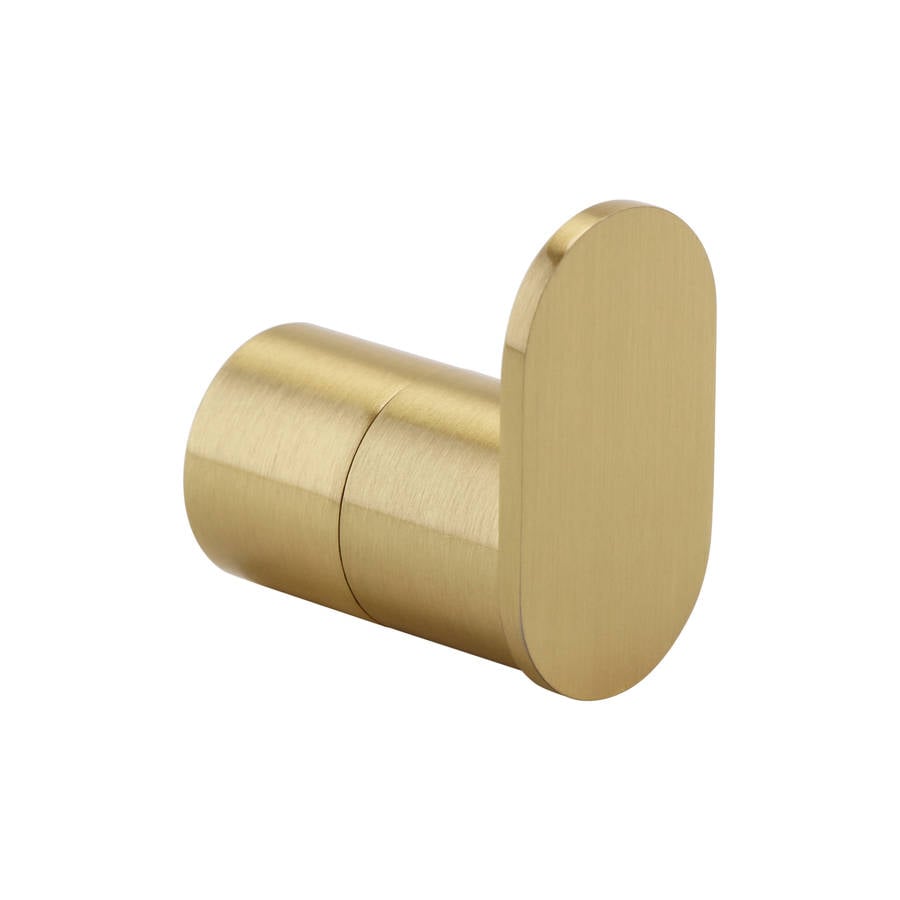 Ottone Robe Hook Brushed Brass