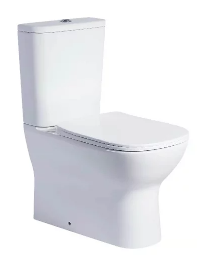 Cascata Rimless CC Pan, Cistern & Seat