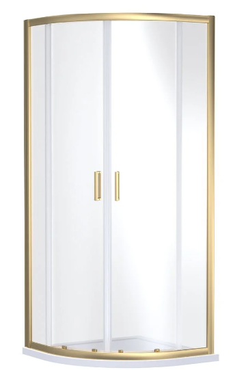 Shower Sculpt Quadarnt Enclosure 900x900mm - Brushed Brass
