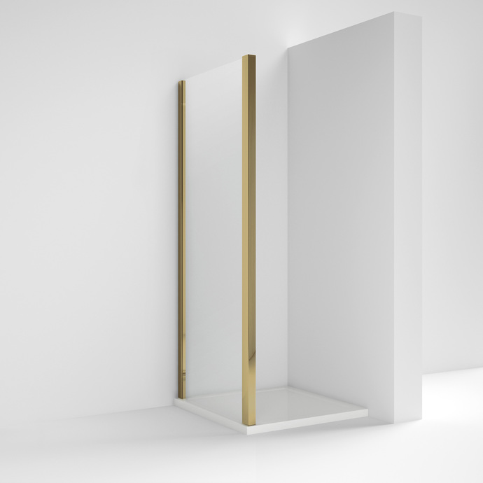 ShowerSculpt Side Panel 900mm Brushed Brass