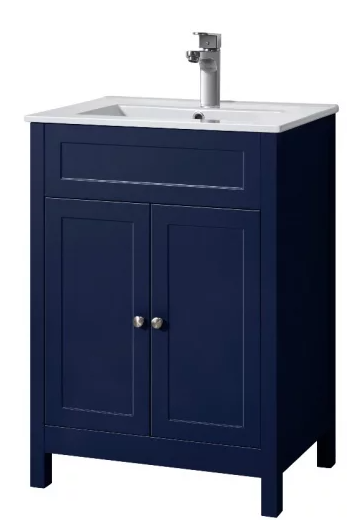 Capriccio Vanity unit & Ceramic Basin600mm Blue