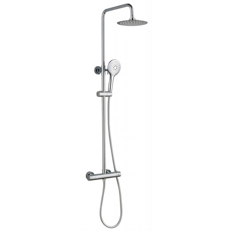 Bruma Exposed Round Shower Set chrome