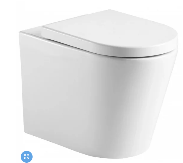  Serenata+ Wall Hung Rimless BTW D Shape Pan & Seat