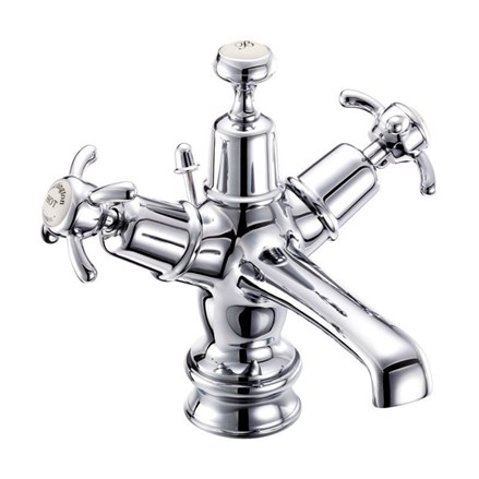 Anglesey Regent Basin Mixer with Pop-up WasteANR4 MED-with Medici accent