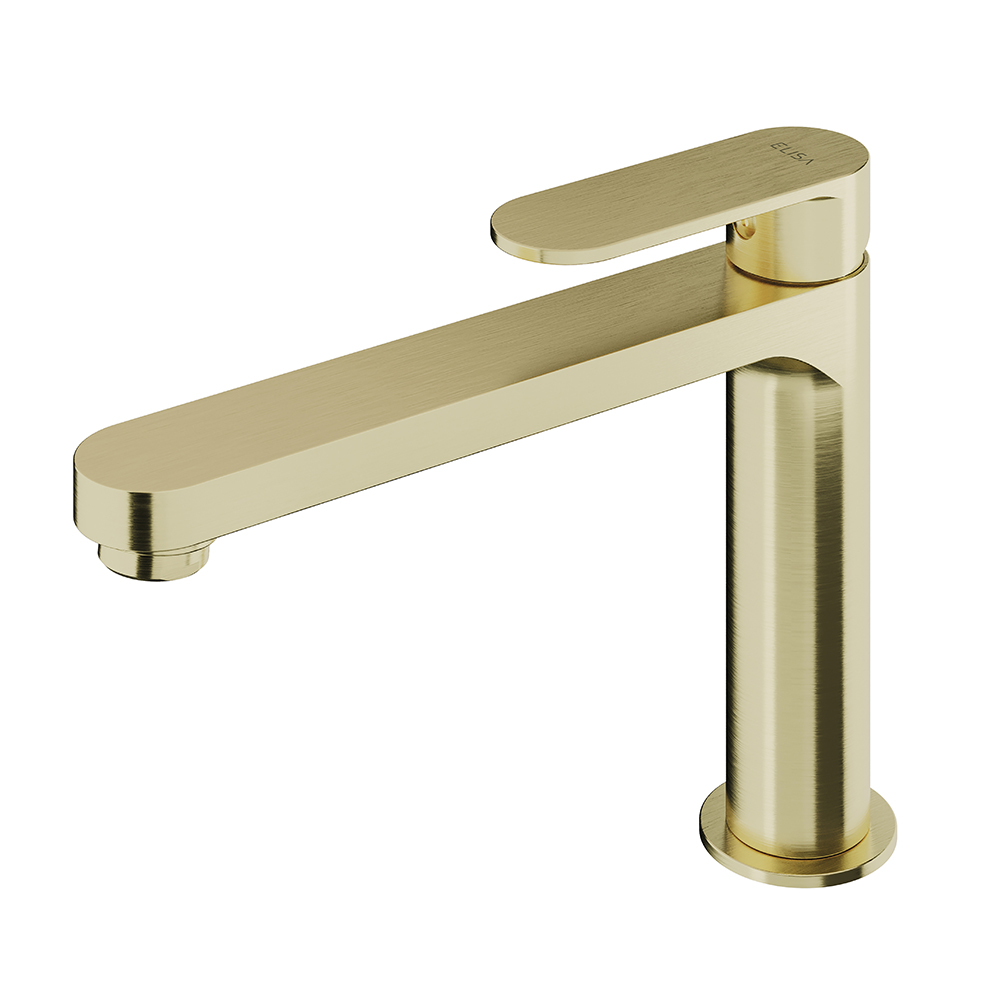 Antonella Taps - Brushed Brass, Maxi Basin Tap