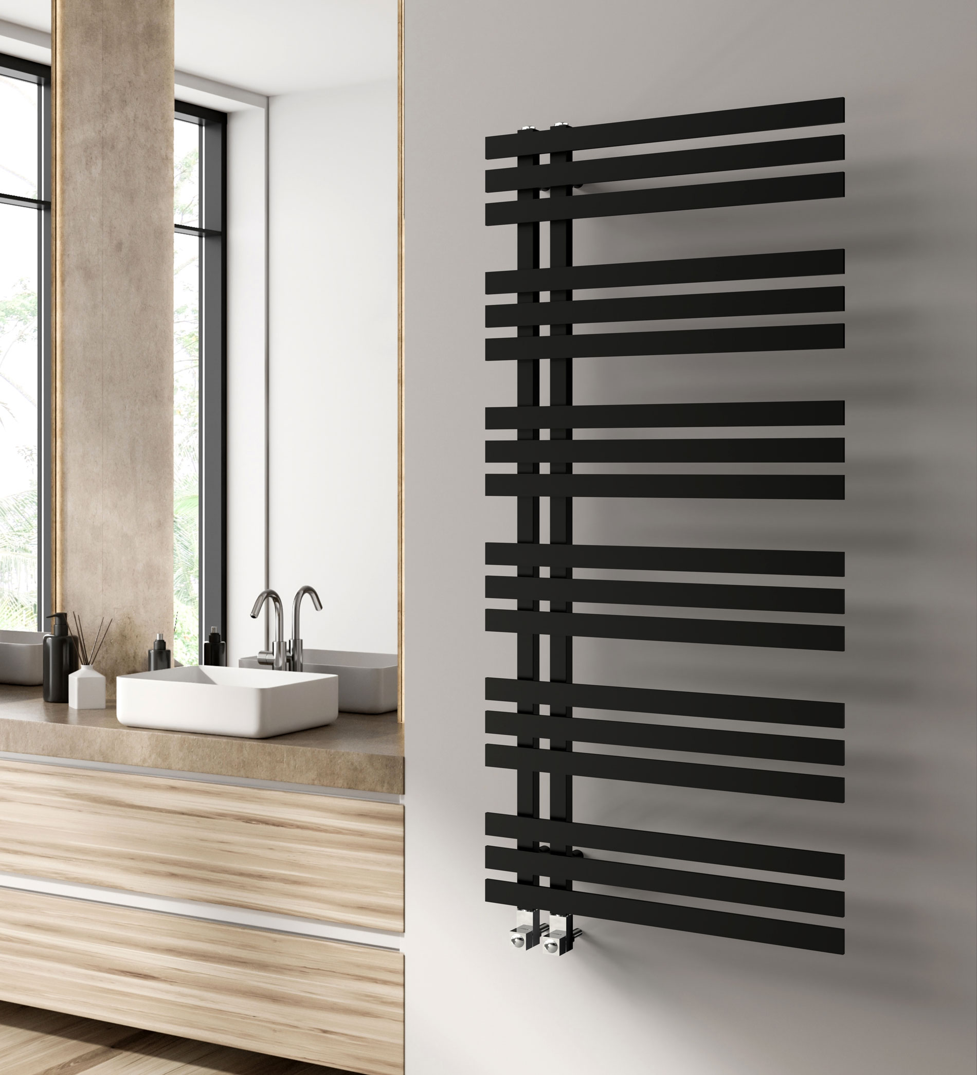 Aquila Matt Black 1200 x 500mm