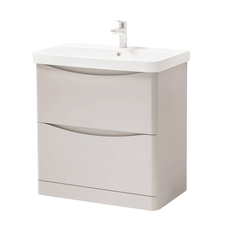 Arc 800x460mm Floor Standing Unit Matt Cashmere