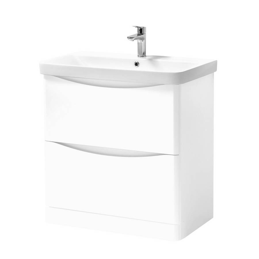 Arc 800x460mm Floor Standing Unit White