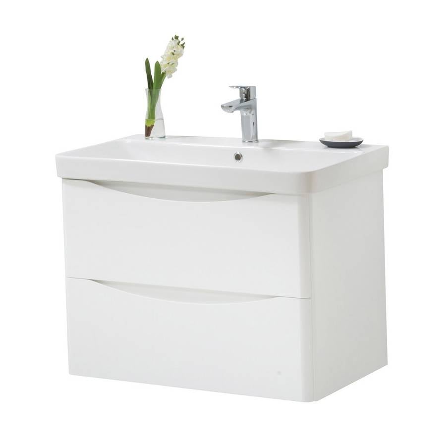 Arc 800x460mm Wall Mounted Unit White