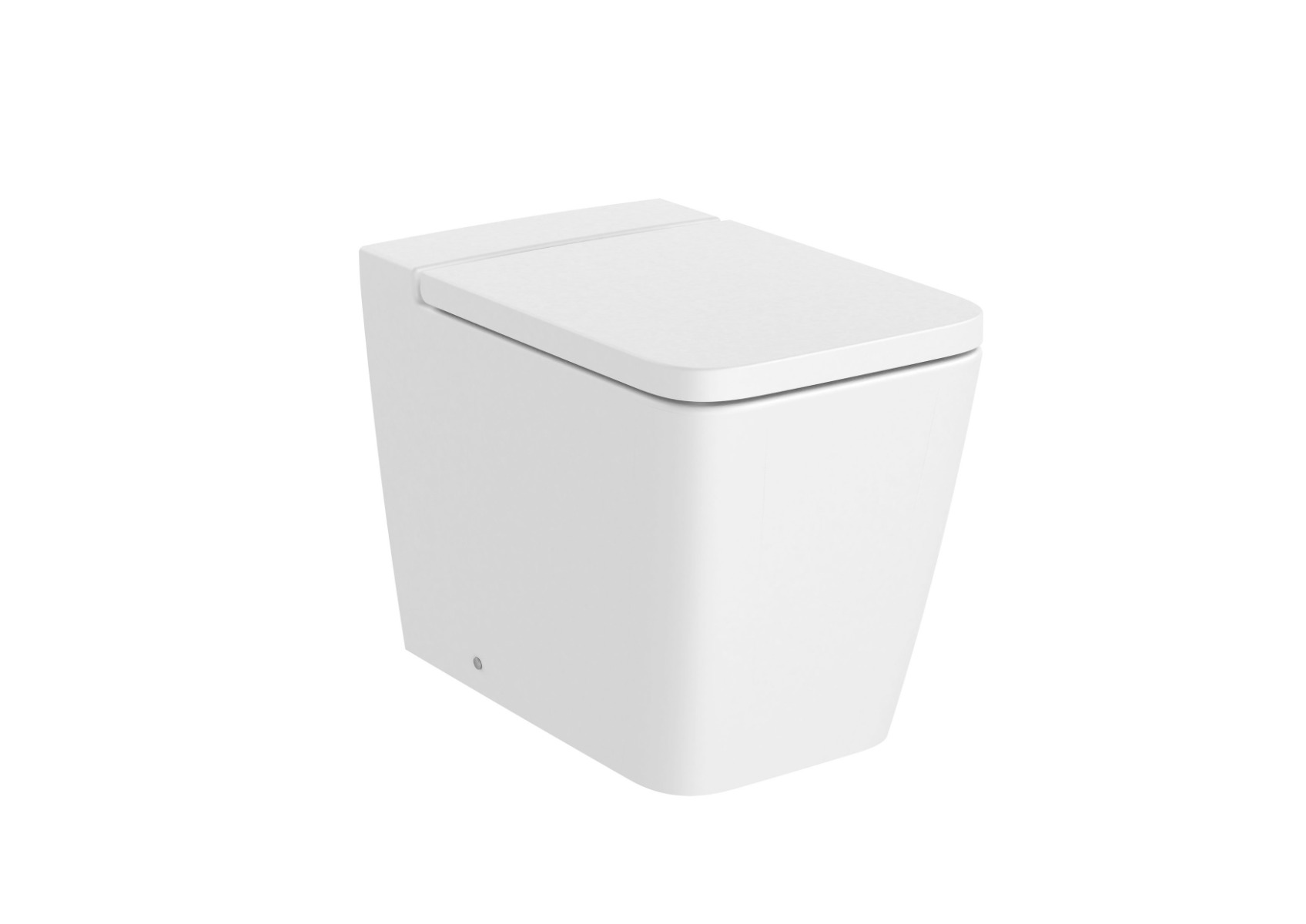 SQUARE - Back to wall single floorstanding Rimless WC MATT WHITE