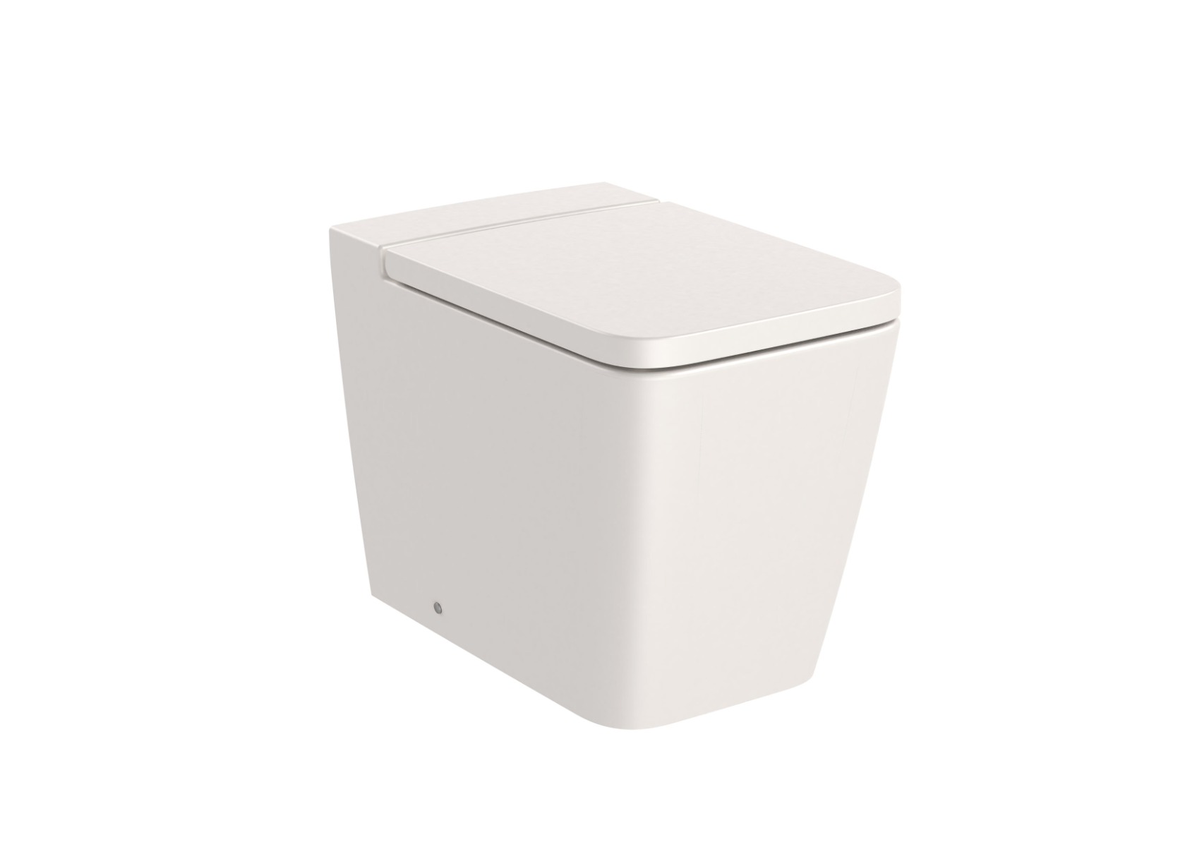 SQUARE - Back to wall single floorstanding Rimless WC BEIGE