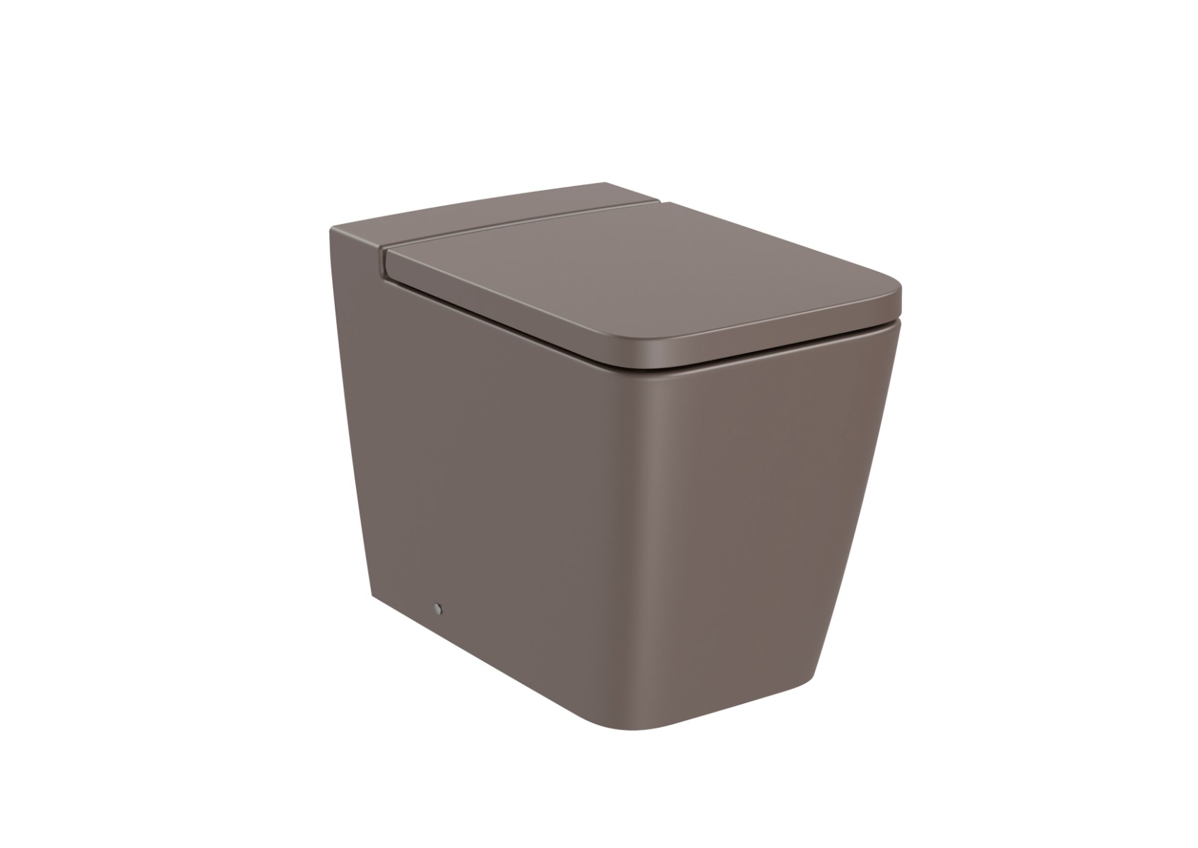 SQUARE - Back to wall single floorstanding Rimless WC with dual outlet