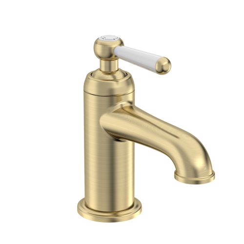 Lansdown Mono Basin Mixer With Click Waste - Brushed Brass