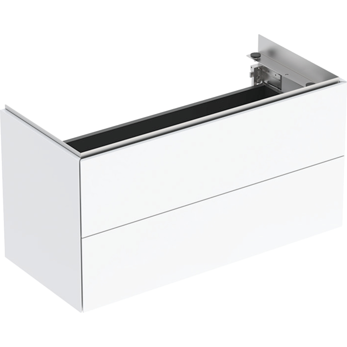 Geberit One Cabinet For 750mm Washbasin With Two Drawers White / High-Gloss Coated