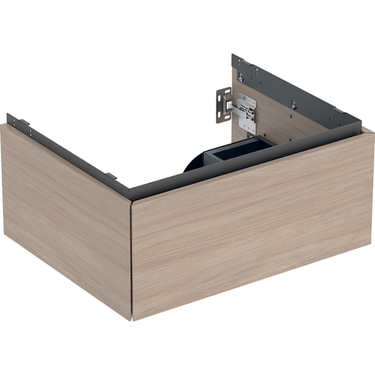 Geberit One 600mm 1 Drawer Washbasin Unit - Oak
