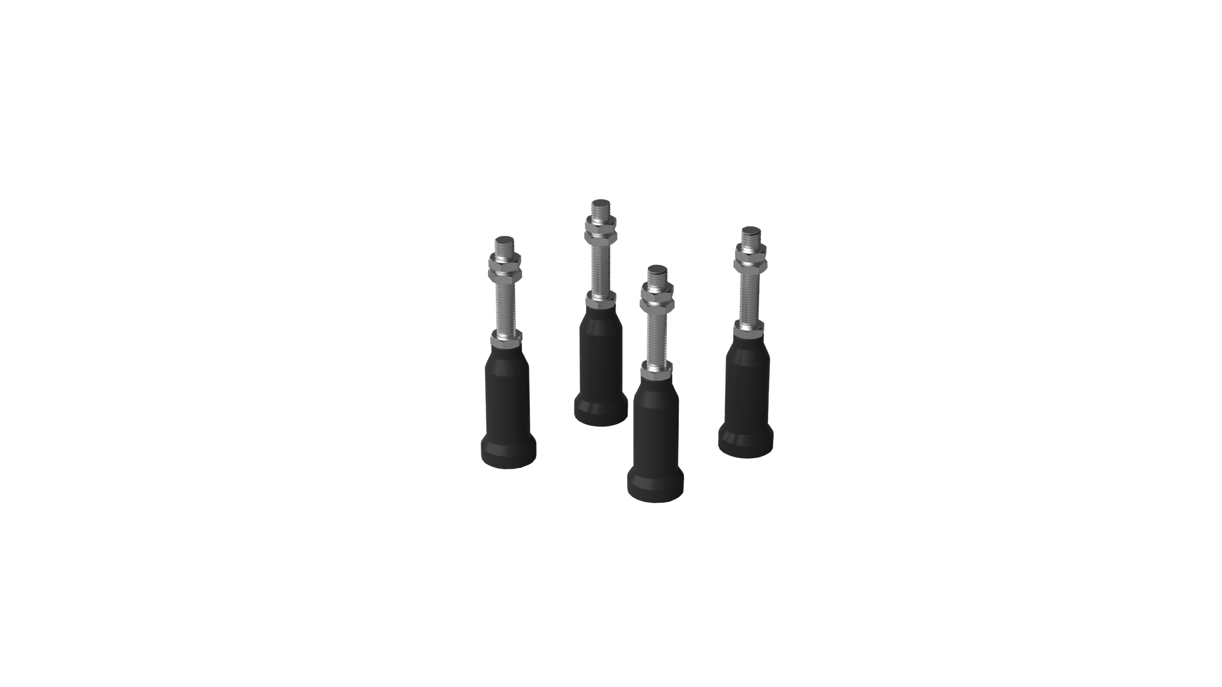 Height-adjustable feet (4 pieces)