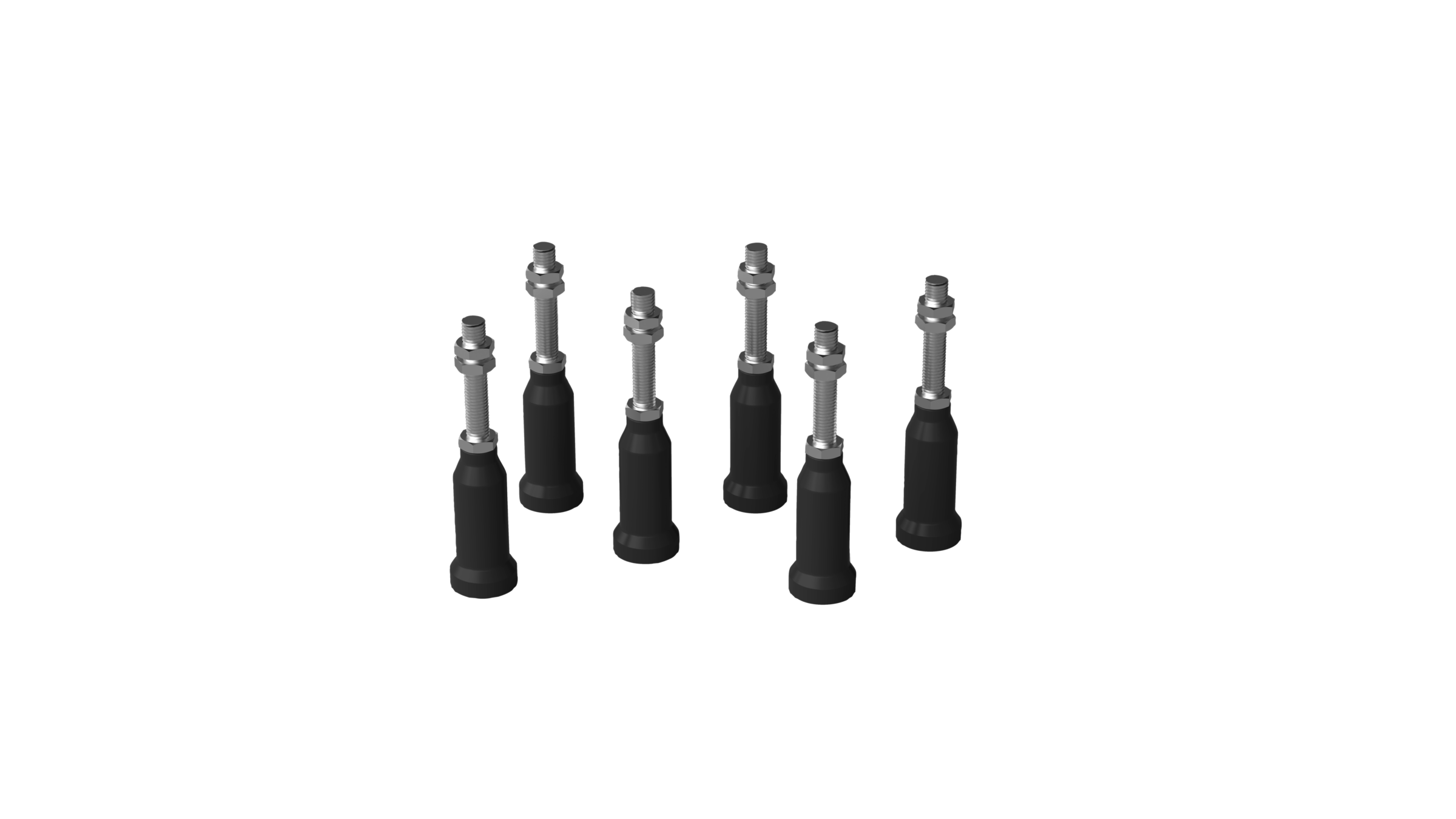Height-adjustable feet (6 pieces)