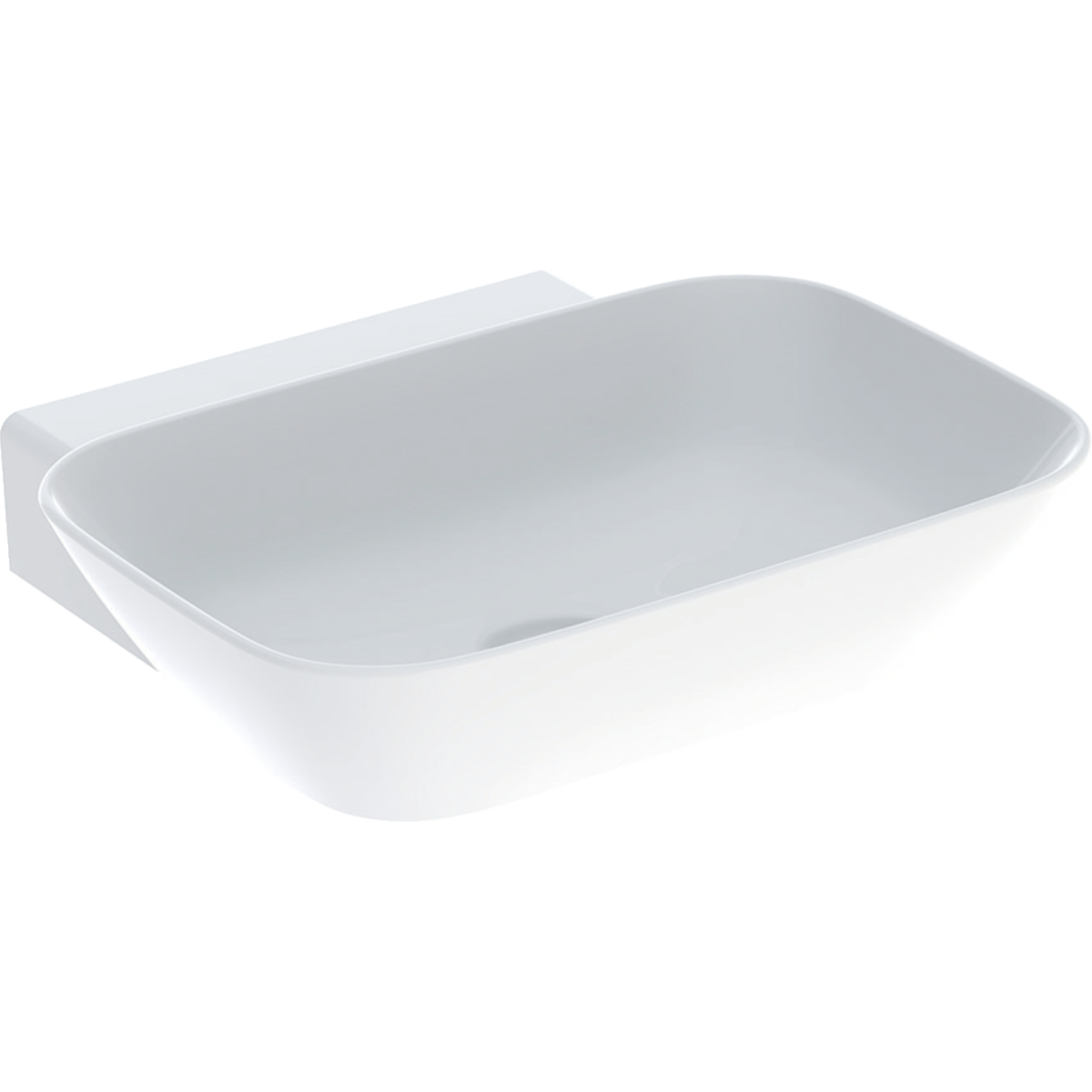 Geberit One Classic Waste 500mm 0 Tap Hole Countertop Basin w/o Overflow - White