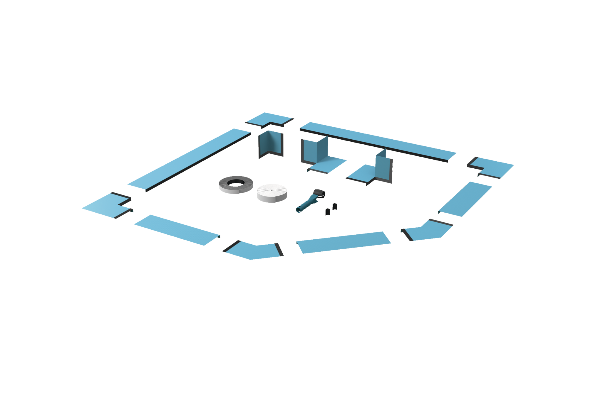 Sealing System for Caro shower trays