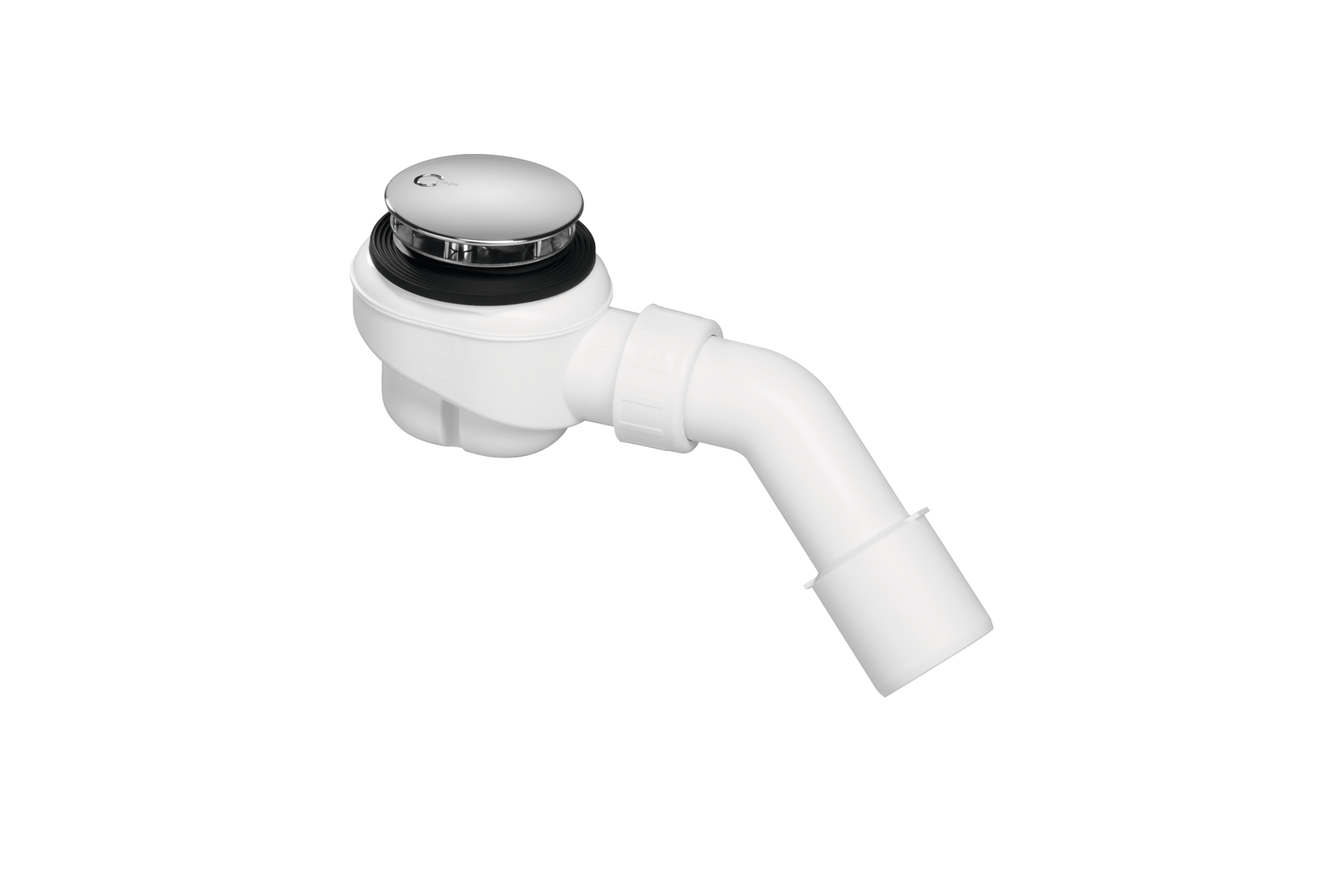 Waste for shower trays Ø 52 mm, lateral, Chrome