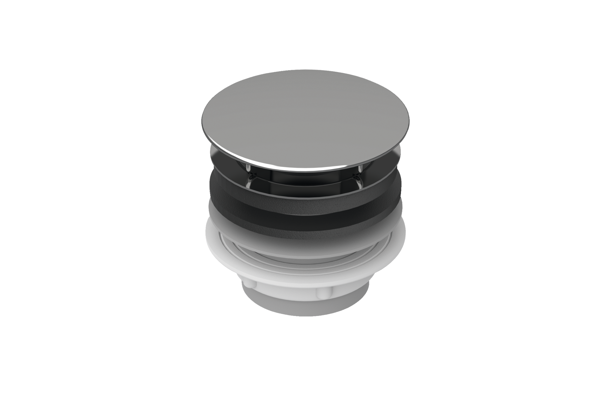 Unslotted waste 1¼ ", Chrome