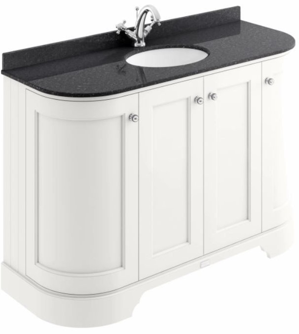  BAYF166 1200MM 4-DOOR CURVED BASIN CABINET