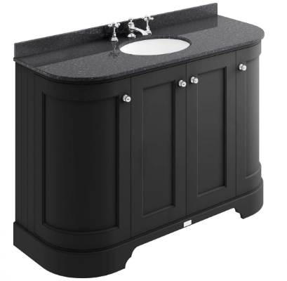  Bayswater 1200MM 4-Door Curved Basin Cabinet 
